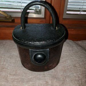 Earthly Treasures Vintage Top Handle Mini Bucket Bag